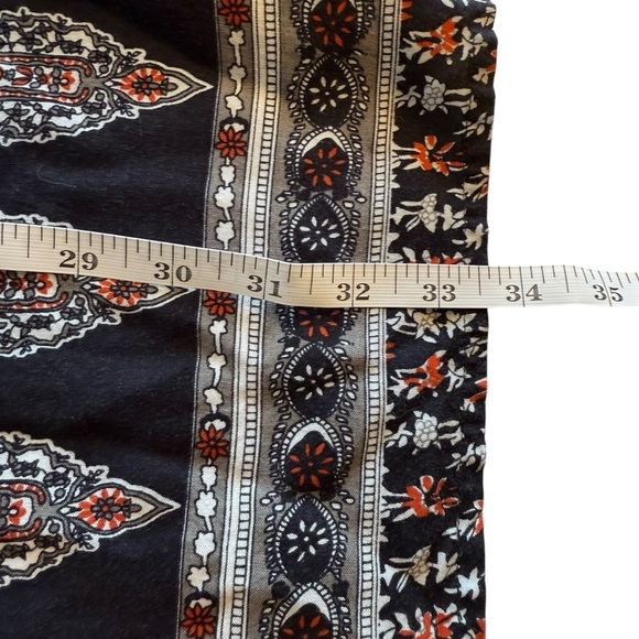 Ulla Popken Womens Plus Boho Top 20/22 Bohemian Flowy Peasant Festival Neutral - Picture 12 of 12